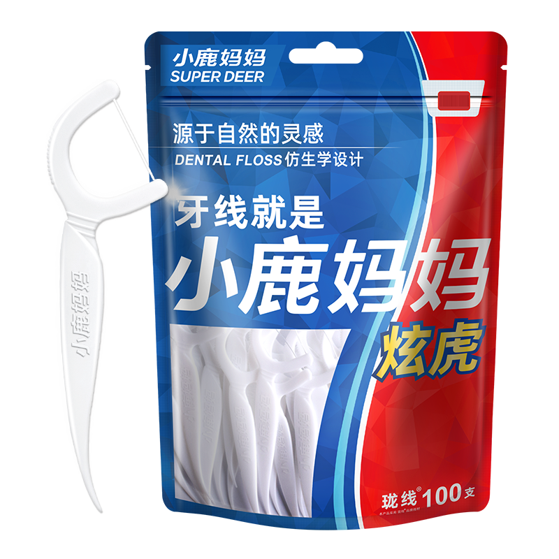 小(xiǎo)鹿媽媽炫虎牙線(xiàn)棒100支